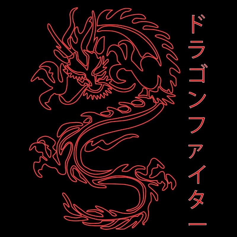 Neon Drache