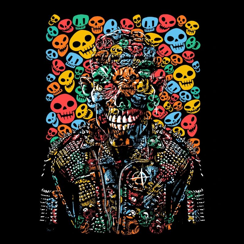 Zombie punky graffiti