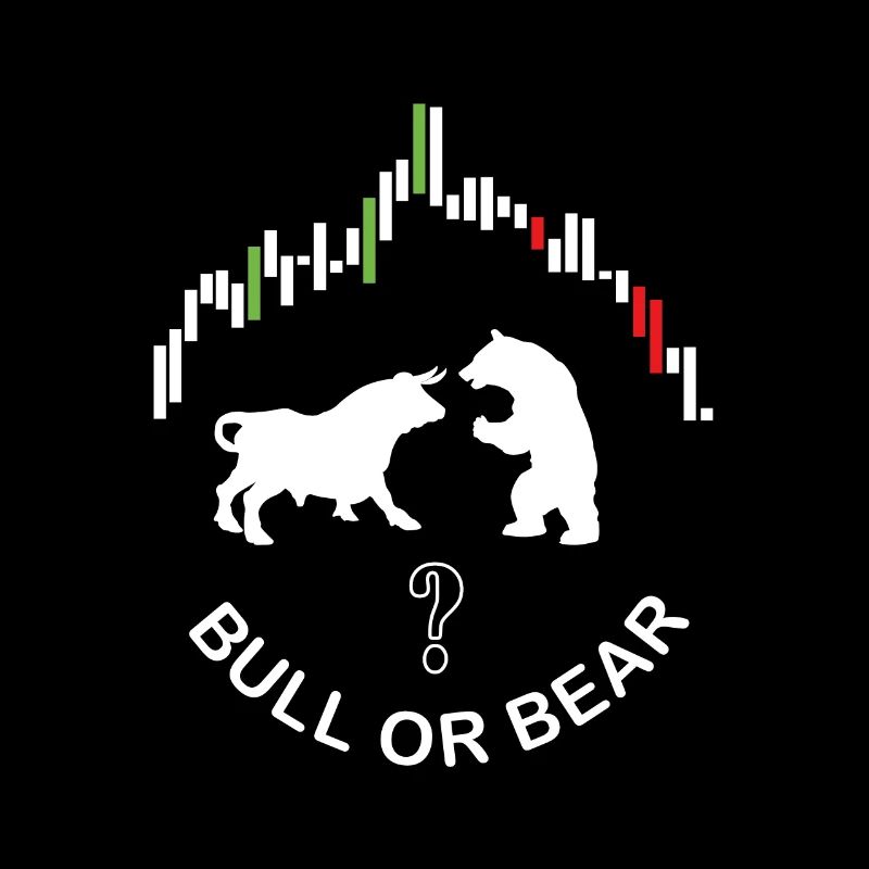 Stier oder Bär, der Kampf von Stier und Bär