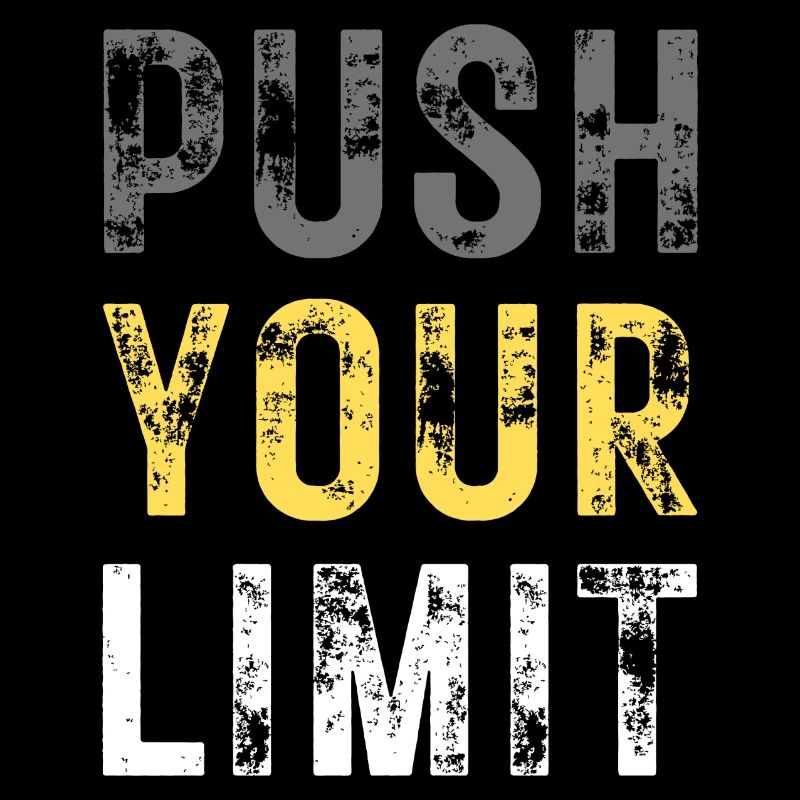 PUSH YOUR LIMIT – colour grey, yellow, white