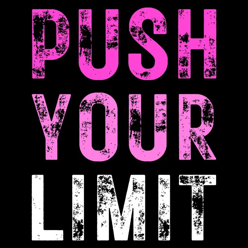 REPOUSSEZ VOS LIMITES – couleur violette; Rose; Blanc