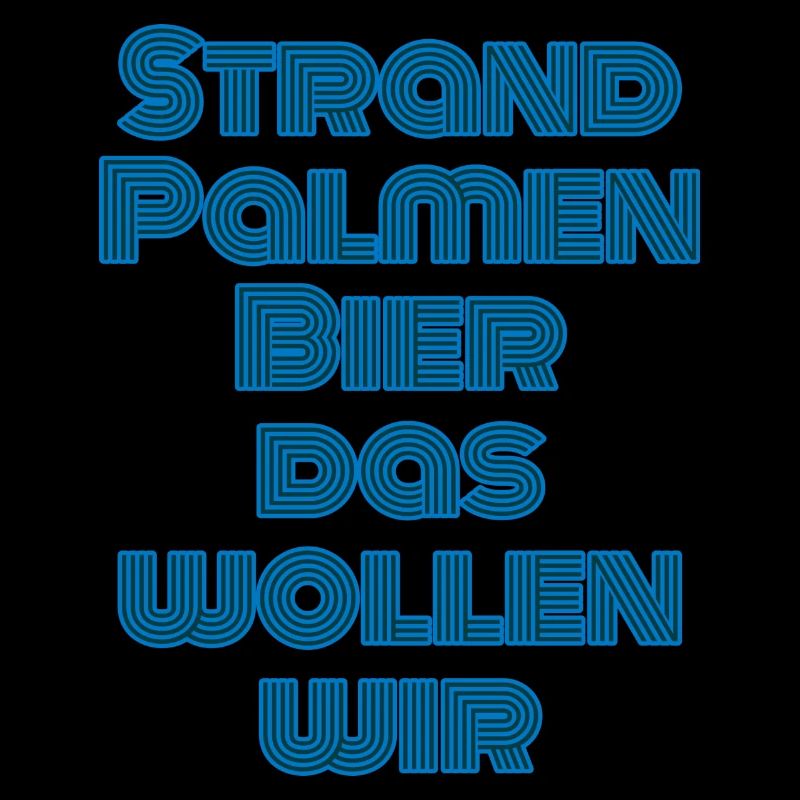 Strand Palmen Bier das wollen wir