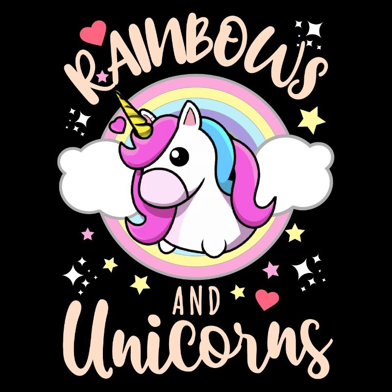 Regenbogen und Einhorn