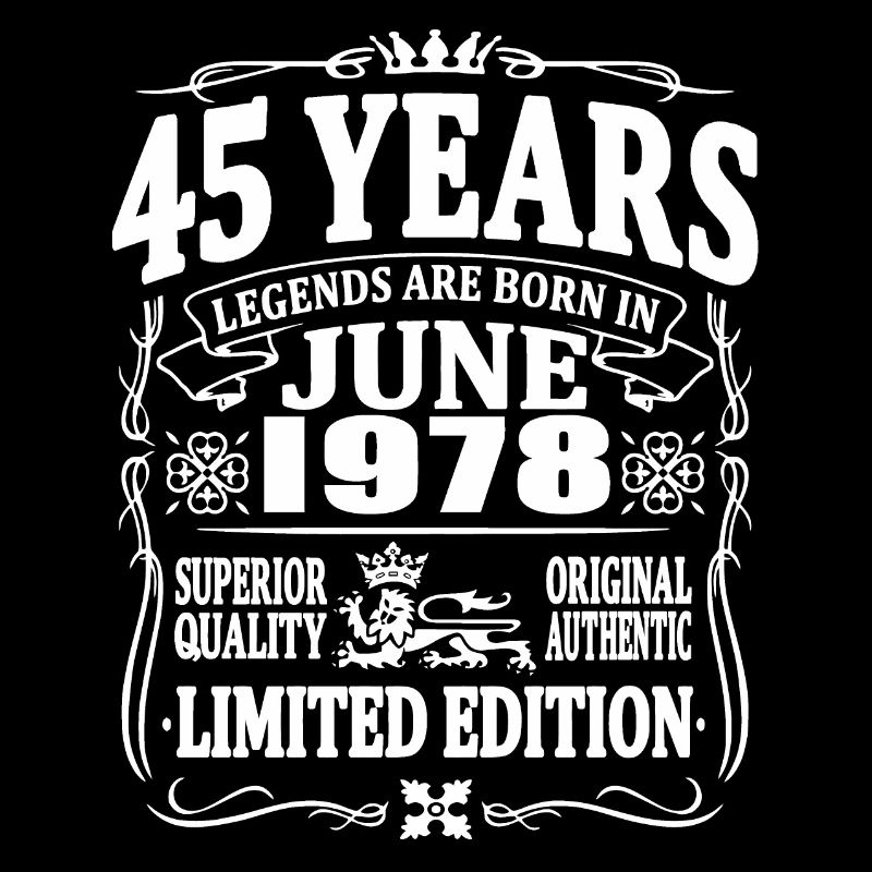Legenden werden im Juni 1978 geboren - 45 Jahre
