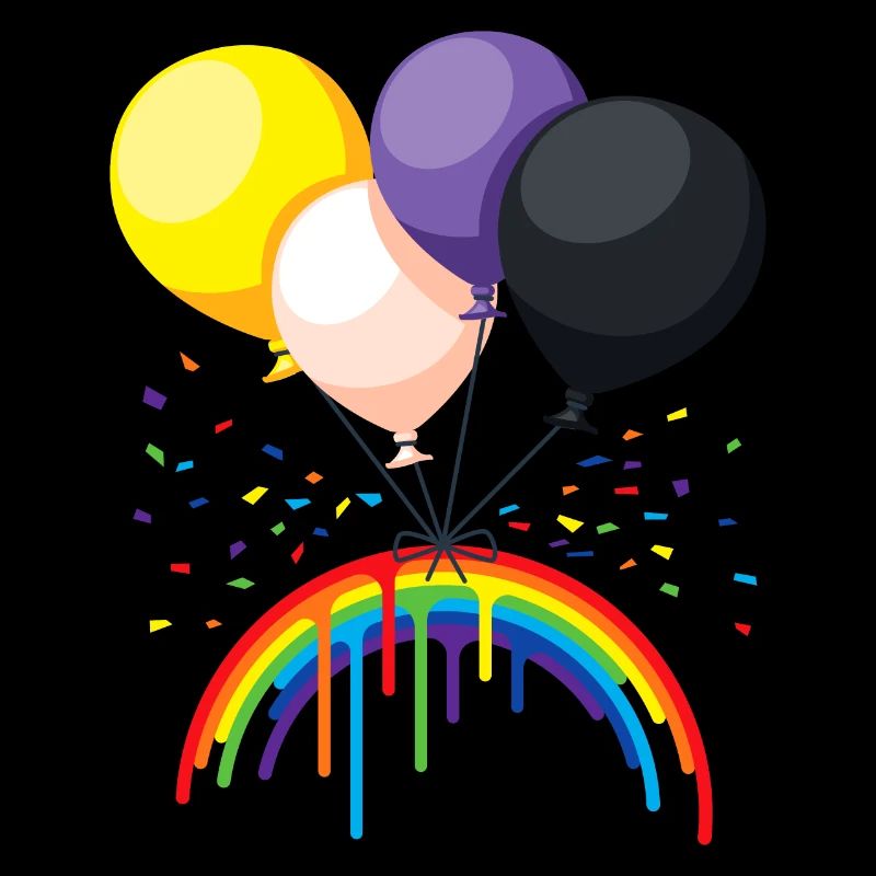 Ballon non binaire Pride