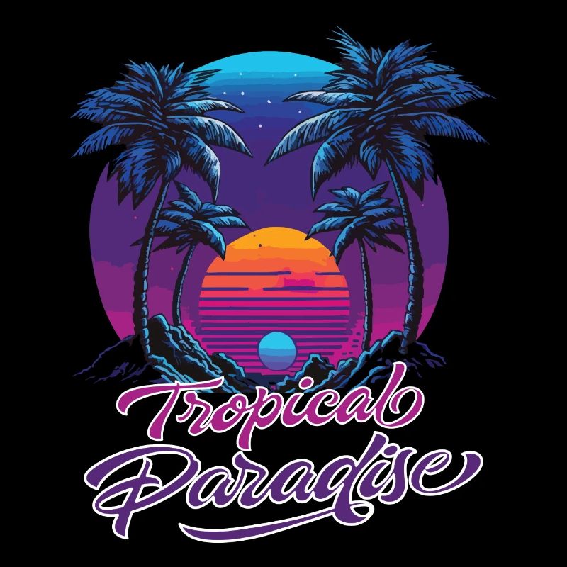 Paradis tropical Coucher de soleil