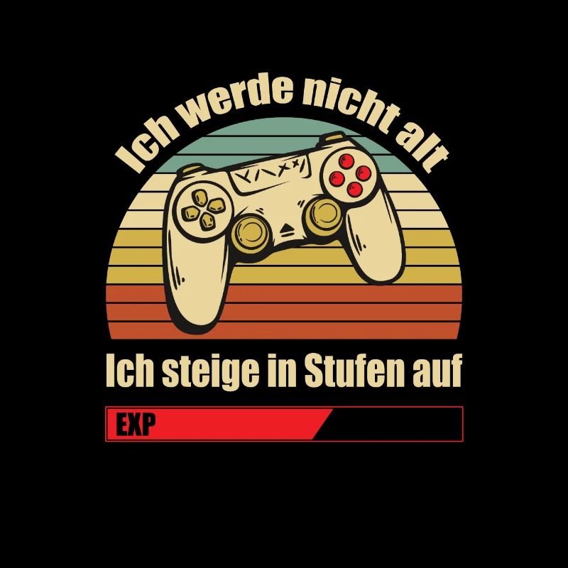 Gaming Videospiel Controller Player Level Up