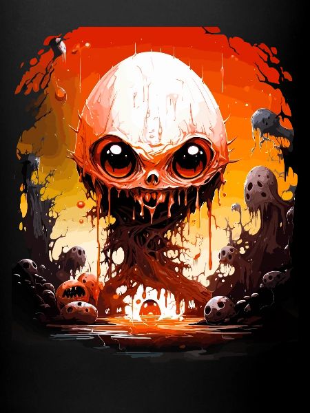 Monstres effrayants d’Halloween