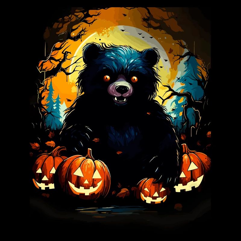 Monstres effrayants d’Halloween