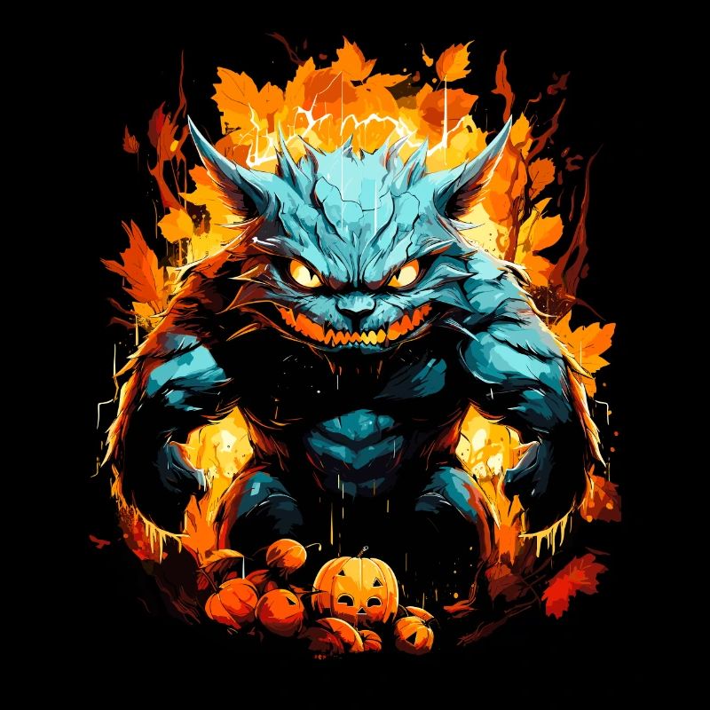 Monstres effrayants d’Halloween