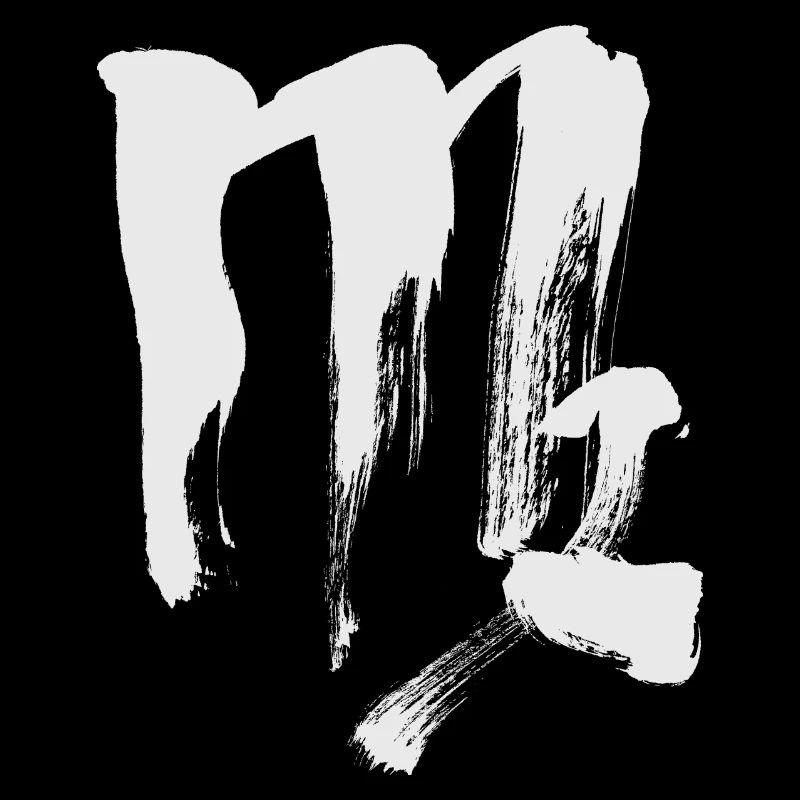 Zodiac sign Virgo - Calligraphy