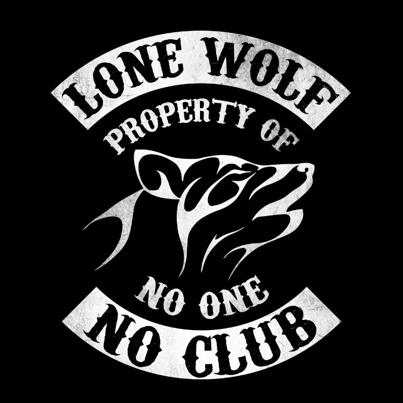 Motorcycle pattern Lone Wolf - Lone wolf