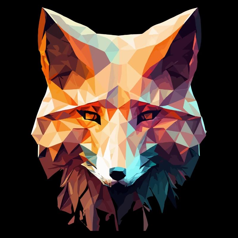 Low poly fox