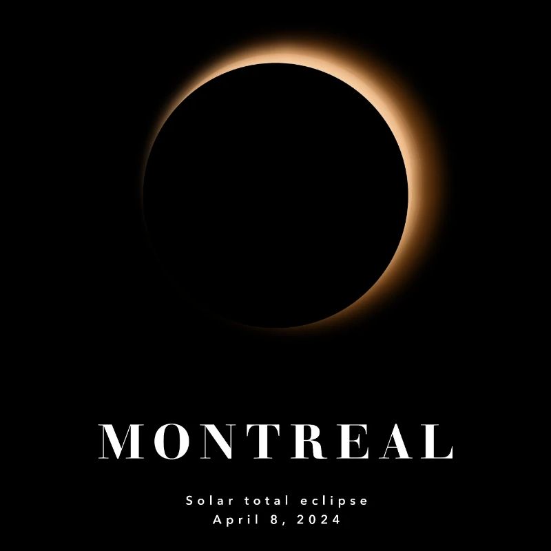 ÉCLIPSE TOTALE DE SOLEIL DE MONTRÉAL 2024
