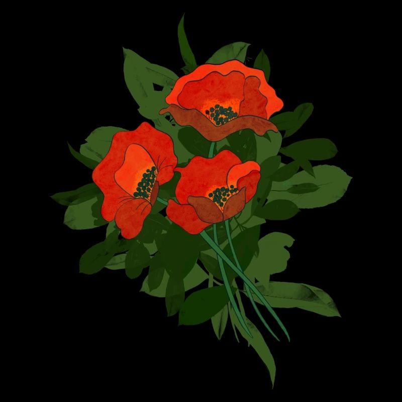 Bouquet de coquelicots