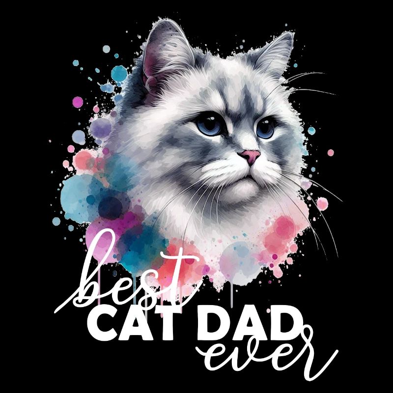 Best Cat Dad Ever Katze