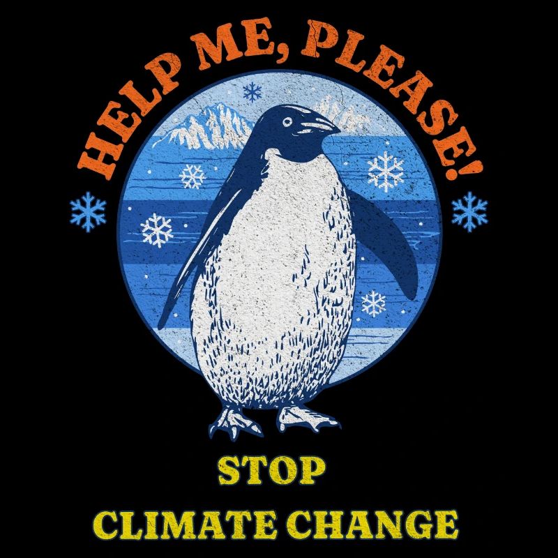 Stop climate change! Penguins need help.