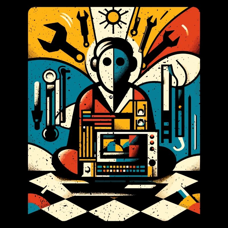 Cooles Techniker Kunst Geschenk