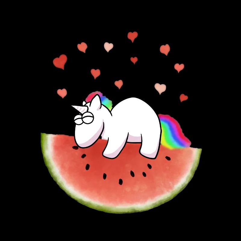 Licorne sur pastèque