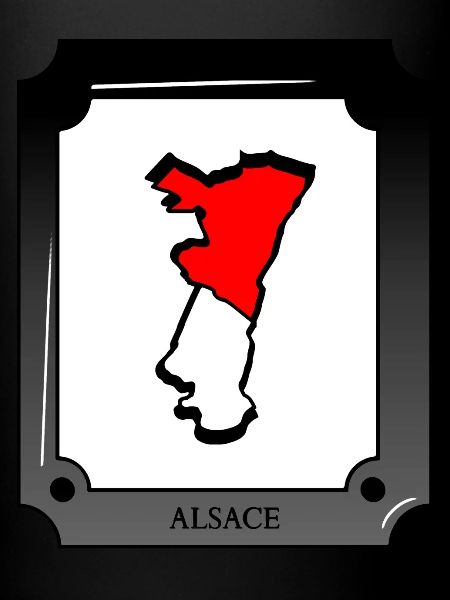 Map of Alsace