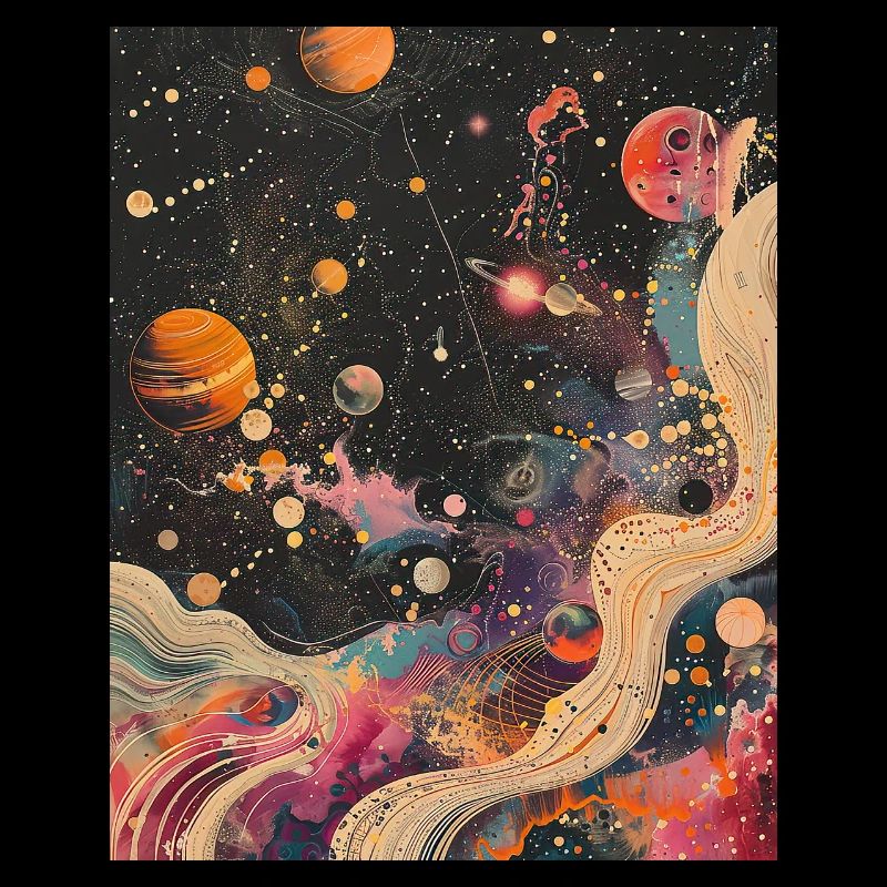 Retro Cosmic Constellations