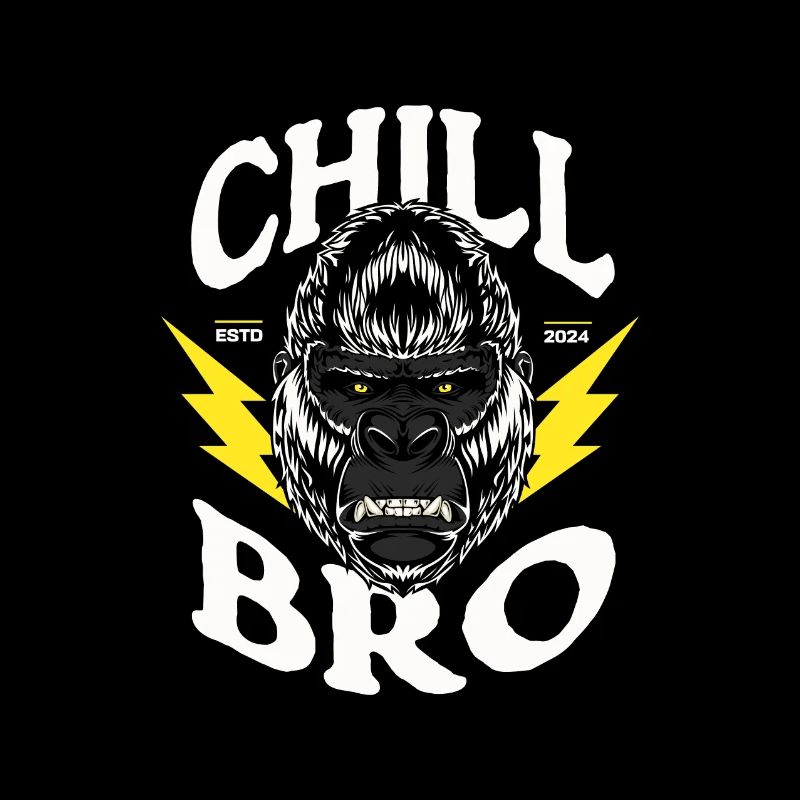 Gorilla Monkey Chill Bro - Cool Gorilla