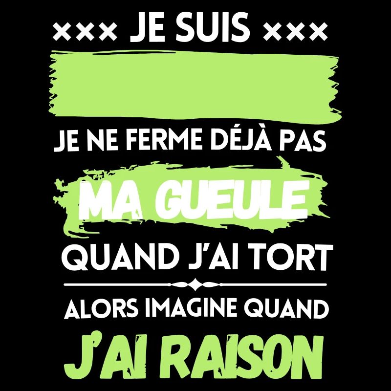 Je suis personalisable ...