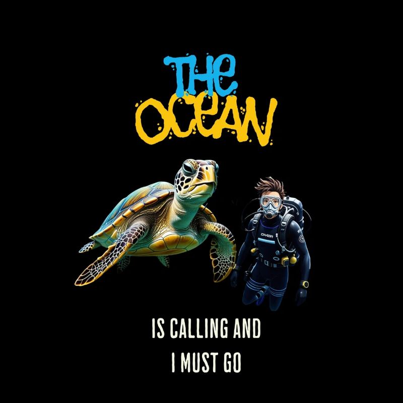 The Ocean is calling for divers with turtles