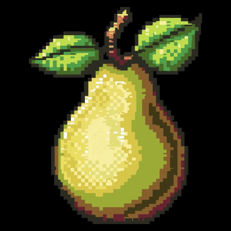 Birne Pixel Symbol