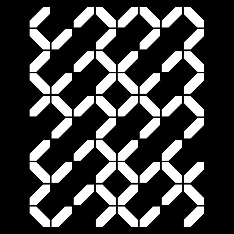 Composition du motif des lignes géométriques