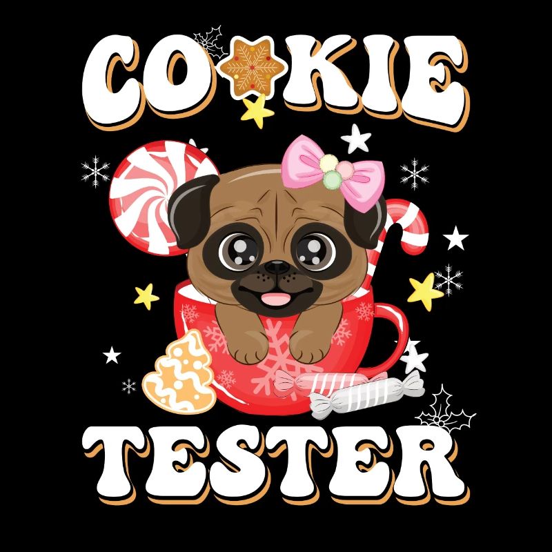 Cookie Tester dog Christmas joy
