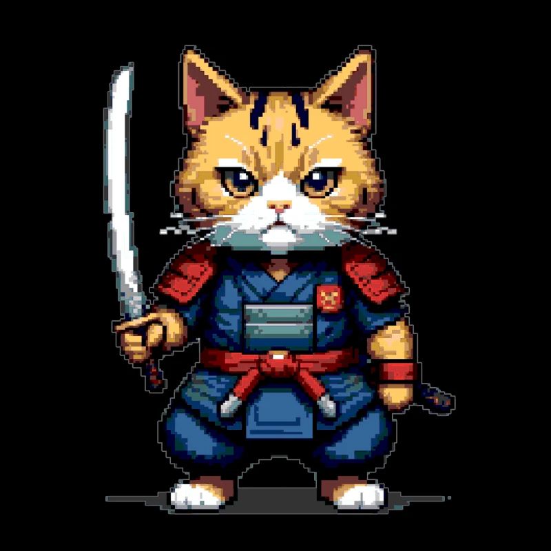Feline Samurai Warrior