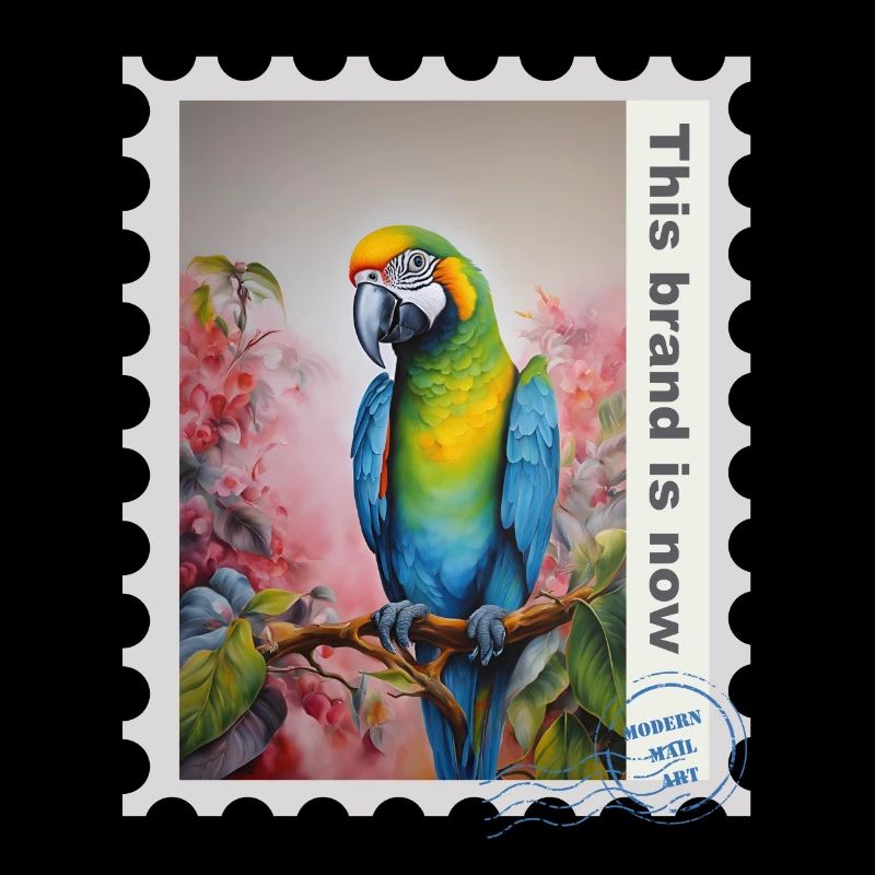Airbrush-Illustration "Parrot 08" EN