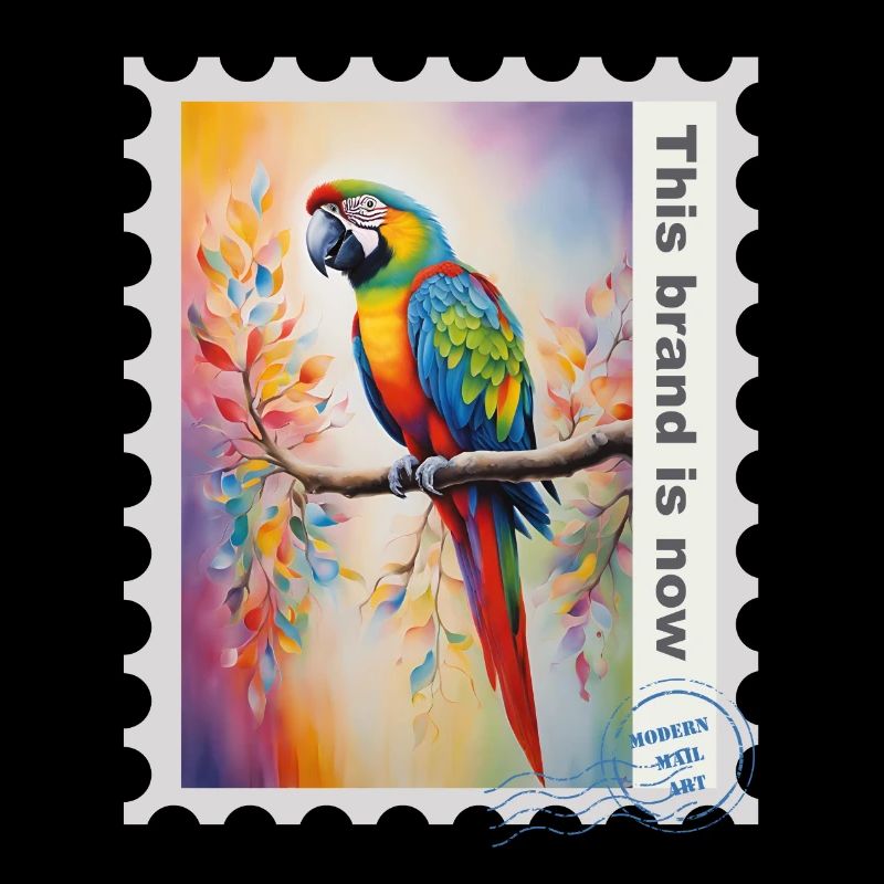 Illustration à l’aérographe « Parrot 10 » FR