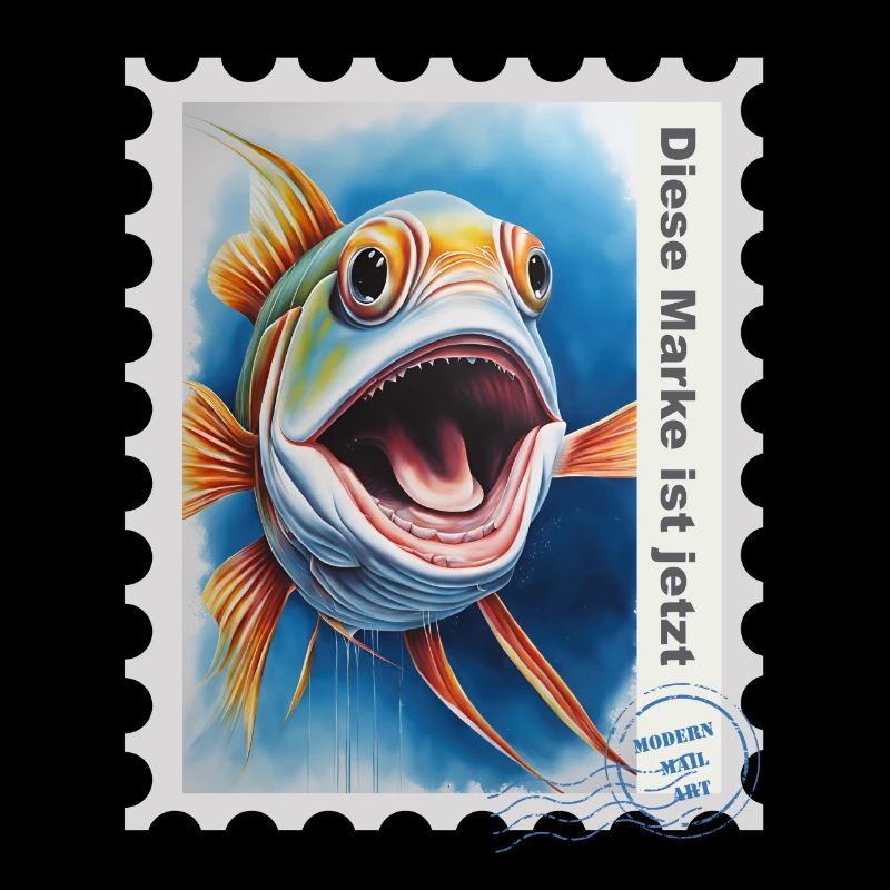 Illustration à l’aérographe « Fish 05 » FR