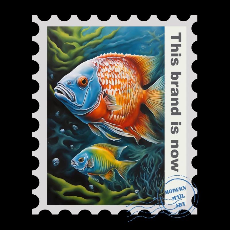 Illustration à l’aérographe « Poisson 13 » FR