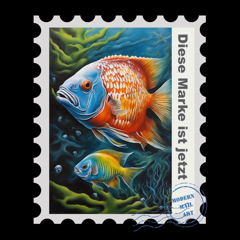 Illustration à l’aérographe « Poisson 13 » FR