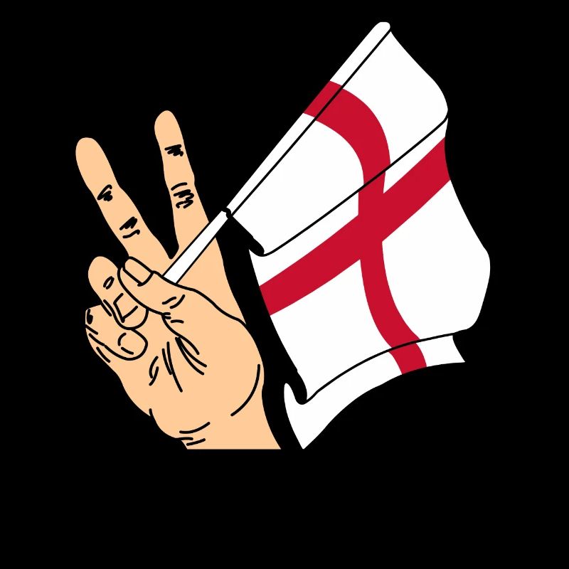 Drapeau de l’Angleterre : texte du signe de paix : « ANGLETERRE »
