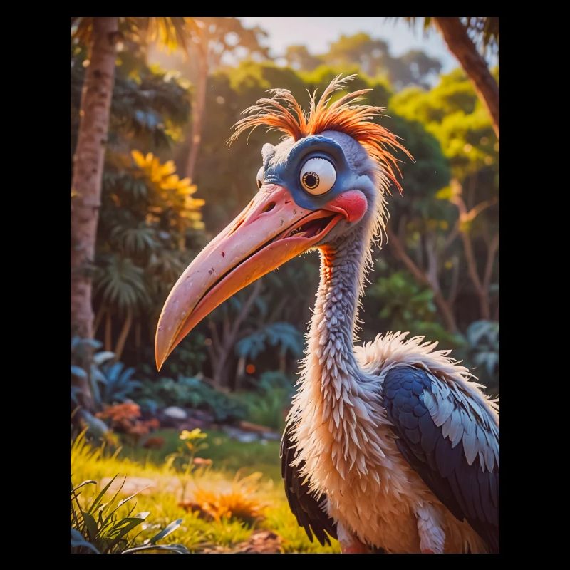 animaux africains super mignons – Cigogne marabout