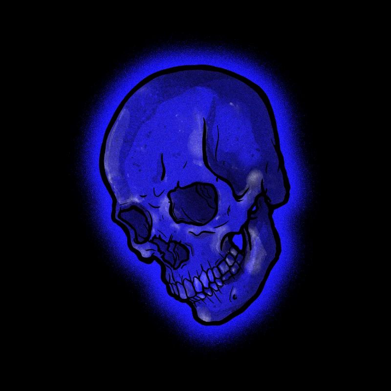 Crâne bleu