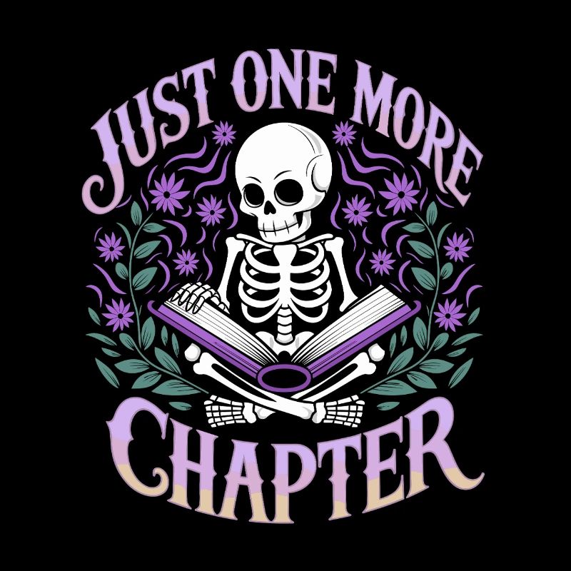 Juste un chapitre de plus – Reading Addiction Skeleton Design