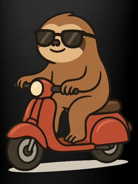 faultier comic moped