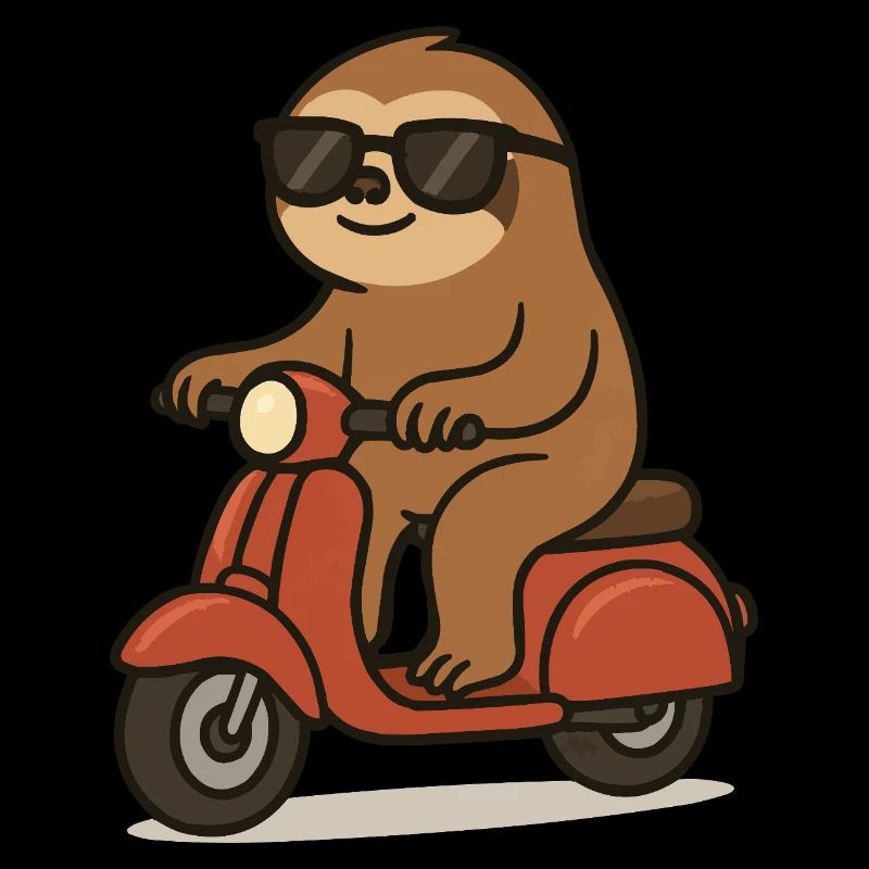 faultier comic moped