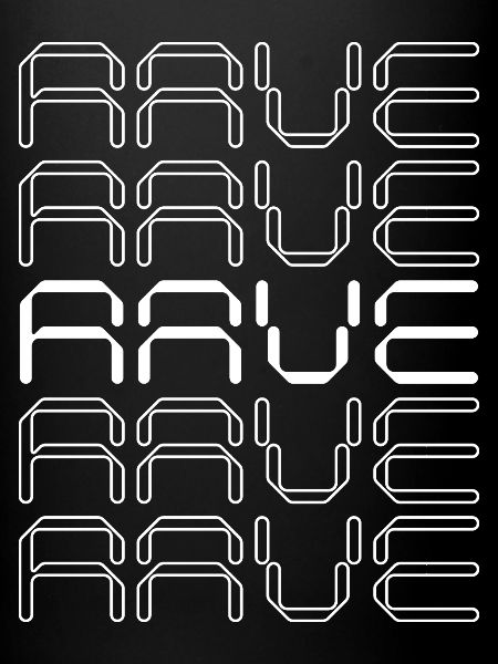 Conception de logo rave