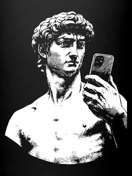 David Michelangelo avec smartphone