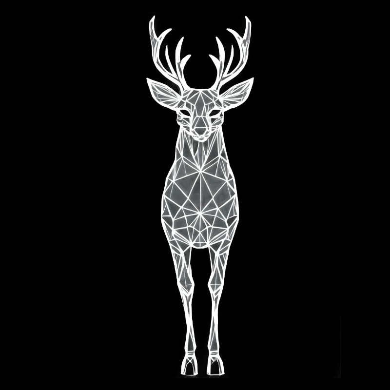 Silhouette d’animal géométrique