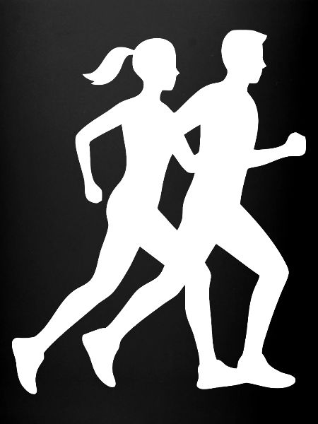 Dynamisches Laufsilhouetten-Design