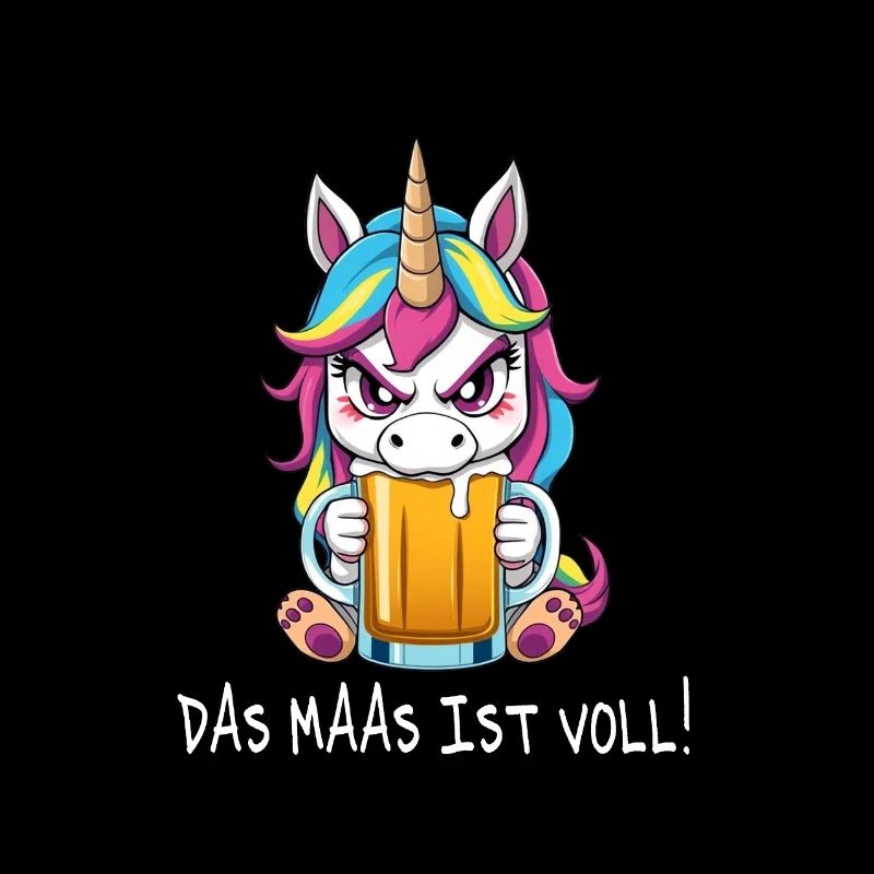 Bier Regenbogen Einhorn Maas Unicorn böse bier