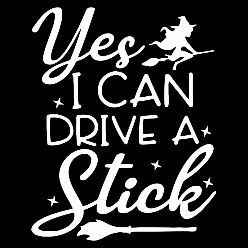 Whimsical Witch Riding Broom Illustration