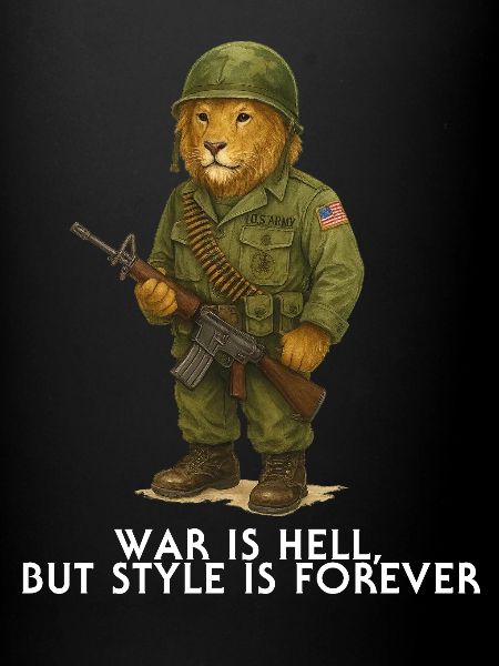 Lion Soldier Military Design